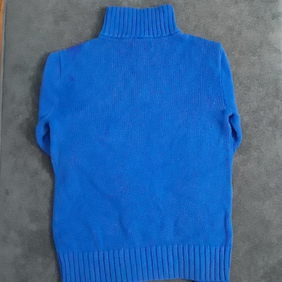 Boys Blue Polo Sweater - Picture 2 of 2